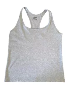 Jockey Retro Stripe Racerback Tank GRAY COLOR SIZE XXL WOMEN - Picture 1 of 4