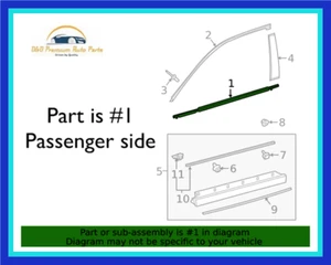 NEW OEM LEXUS 19-23 UX250H UX200 FRONT RIGHT PASSENGER SIDE DOOR BELT MOLDING - Picture 1 of 1