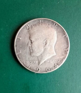 MONETA USA MEZZO DOLLARO KENNEDY 1964 ARGENTO. - Foto 1 di 2