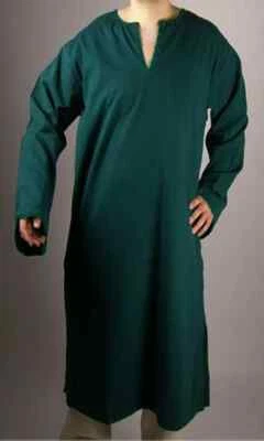 Túnica Vikinga Celta Medieval Mangas Completas Camisa Renacimiento SCA Larp X-Mas Regalo Foto 1 de 4