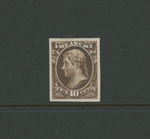 USA Scott #O77P2 VF Proof White Wove Paper BOB Revenue US Stamp Cat $100 - Picture 1 of 2