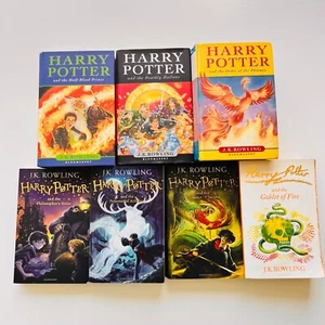 Harry Potter Full Set 7 Books Full Set 3x HC 4xSC J. K. Rowling Fantasy - Picture 1 of 20