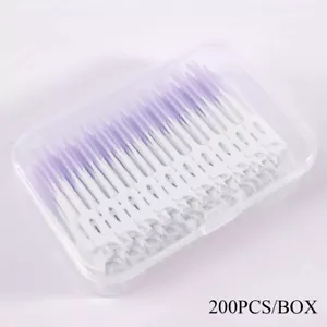 200PCS Silicone Interdental Brushes Toothpick Brush Oral Cleaning Dental Floss - Picture 1 of 24