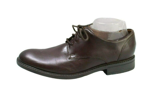 Scarpe Oxford Clarks Collection uomo pelle marrone stringate casual eleganti taglia 8 M