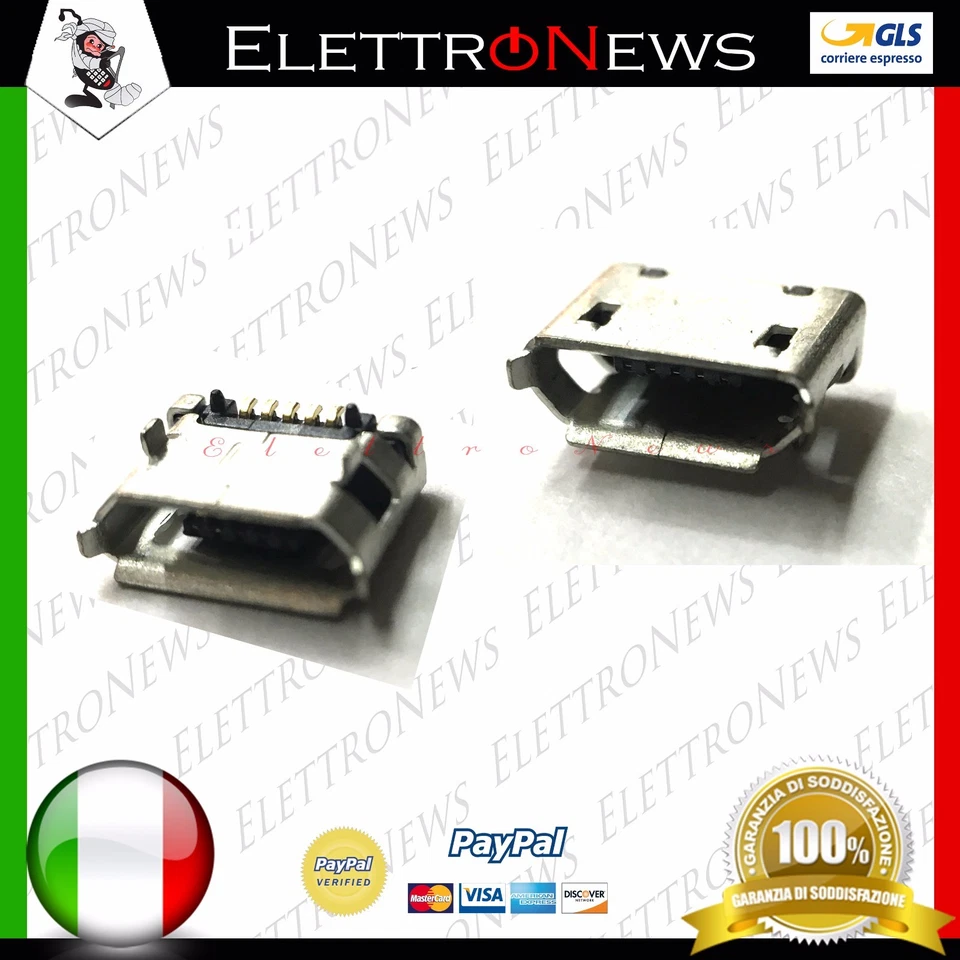 Connettore ricarica spinotto Micro usb Vodafone Alcatel Archos Mediacom A054 - Immagine 1 di 1
