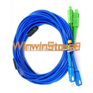 SC/UPC-SC/APC Armored Cable Single-Mode 9/125 Duplex Fiber Optic Patch Cord 30M - Afbeelding 1 van 4