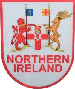 Nordirland rote Hand Wappen Flagge Vinyl Auto Fenster Aufkleber  - Bild 1 von 1