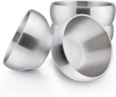 Heavy 18/8(304) Stainless Steel Bowls(Double Walled), 12 Oz Kids Toddlers Feedin — 第 1/4 张图片