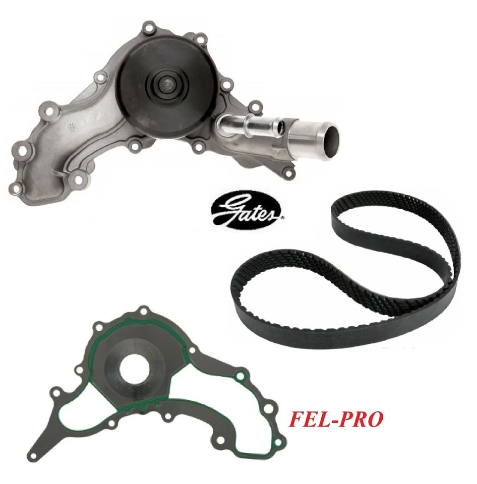 Bomba de agua Gates y correa serpentina y junta para Dodge Journey V6 3,6 L 2011-2018 Foto 1 de 1