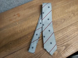 Alain Gabrel graue Malteserkreuz-Logo-Krawatte - Bild 1 von 3