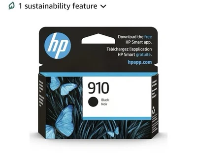 HP 910 Tintenpatrone Schwarz 3YL61AN - für OfficeJet 8010 8020 8030 Serie, Sofort - Bild 1 von 4