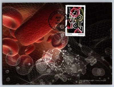 #5515 Biomedicine FDC Maxi Card w/Pictorial Cancel - Image 1 of 2