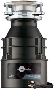 Garbage Disposal with Power Cord Badger 1 Standard Series 1/3 HP Continuous Feed - Picture 1 of 10