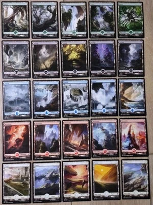 MTG Battle For Zendikar Full Art Land Set (1 of each 25) Complete Set Basic BFZ - Image 1 of 4