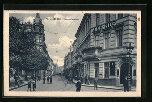 Ansichtskarte M.-Gladbach, Passanten in der Bahnhofstraße 1908  - Picture 1 of 2