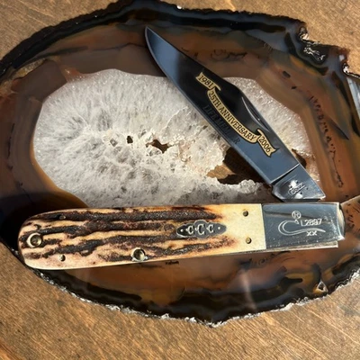 2006 Case XX Collectors Club 25th Anniversary Stag Grand Daddy Barlow - Image 1 of 4