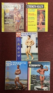 Vintage Strength and Health Magazine Lot Bodybuilding Beefcake Gay Interest AUC5 - Picture 1 of 2