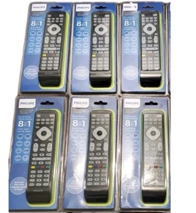 6 Philips Universal TV Remote Control Device Sound Bar Streaming NEW Box Of Six - Picture 1 of 3