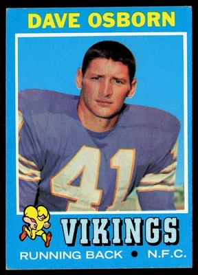Dave Osborn 1971 Topps #225 - Image 1 of 2