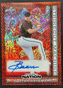 2025 Leaf Baseball Nation Boston Bateman Auto #d 2/2 Baltimore Orioles Card - Picture 1 of 3