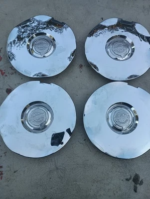 2001-2005 CHRYSLER PT CRUISER tampa de cubo central de roda cromada 05272891AA conjunto de 4 - Imagem 1 de 4