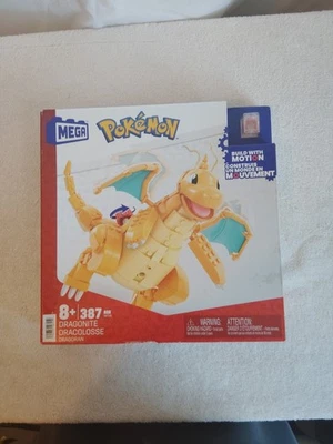 NEW Mattel MEGA Pokemon Dragonite Motion Building Blocks Set 387Pcs  - Image 1 of 2