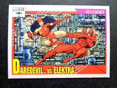 1991 IMPEL *MARVEL UNIVERSE II* CARD #95 DAREDEVIL vs ELEKTRA NM - Image 1 of 2