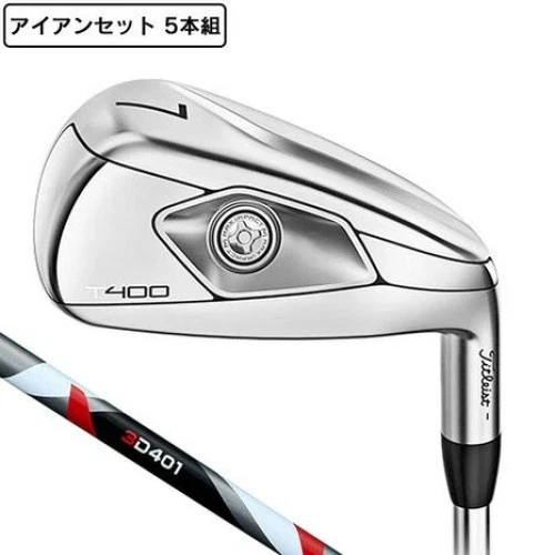 TITLEIST T400 Iron Set 7-9 Pw W 5pic RH 3D401 graphite Flex FF New - Image 1 of 4