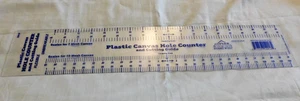 Cottage Mills--Plastic Canvas Hole Counter & Cutting Guide--#CNO18--7+10 Mesh Co - Picture 1 of 4