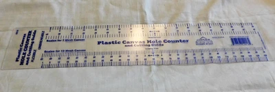 Cottage Mills--Plastic Canvas Hole Counter & Cutting Guide--#CNO18--7+10 Mesh Co - Image 1 of 4