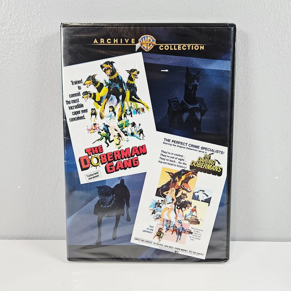 The Doberman Gang (1972) / The Daring Dobermans (1973) Double Feature DVD New - Image 1 of 3