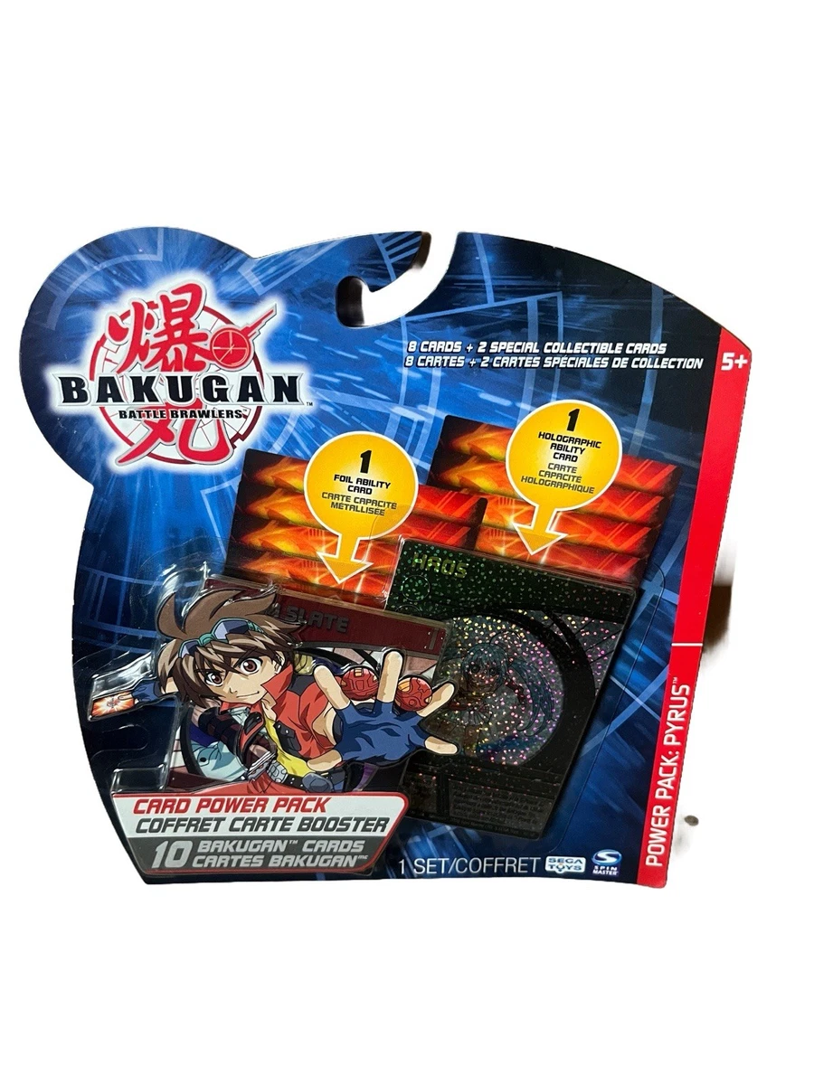 Bakugan Battle Brawlers Card Booster – Inkl. 3 Special Ability & 2 Metal Gate Cards, OVP