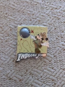 Disney Pins 2008 Mickey Mouse As Indiana Jones Adventure Rolling Boulder 3D - Picture 1 of 1