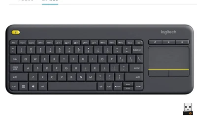  BRAND NEW Logitech K400 Plus keyboard RF Wireless - Black - Image 1 of 3