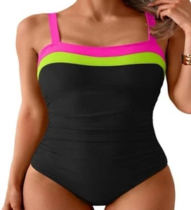 Aidonger Women's Swimsuit One Piece Tummy Control Bathing Suit Size Small New - Picture 1 of 8