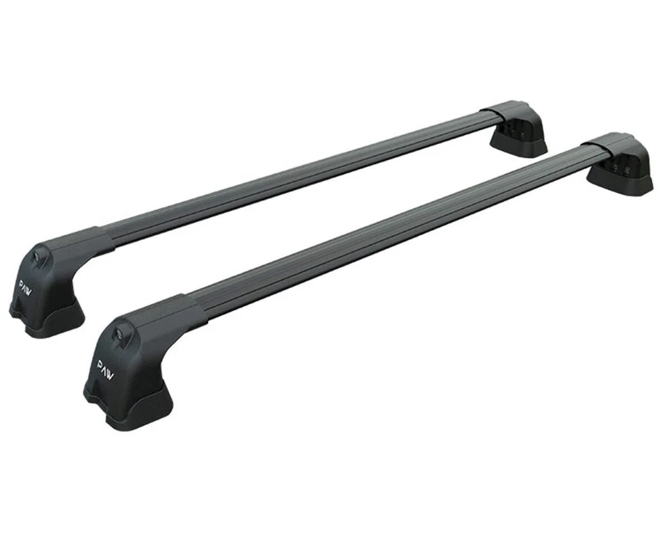 For Nissan NV200 2009-2021 2Qty Roof Rack Cross Bars Fix Point Alu Black - Image 1 of 4