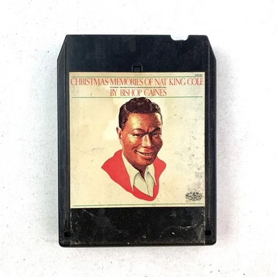 Bishop Caines Christmas Memories of Nat King Cole 8-Track Tape 1978 Mistletoe Foto 1 de 4