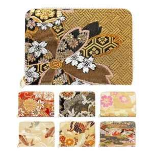 Mini Cartera Nishijin Ori Kimono Pino Almacenamiento de Tarjetas Cartera Estilo Japonés C - Imagen 1 de 7