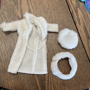 Vtg 70’s Barbie Designer Originals Evening Fur Coat, Hat, Stole - Picture 1 of 5
