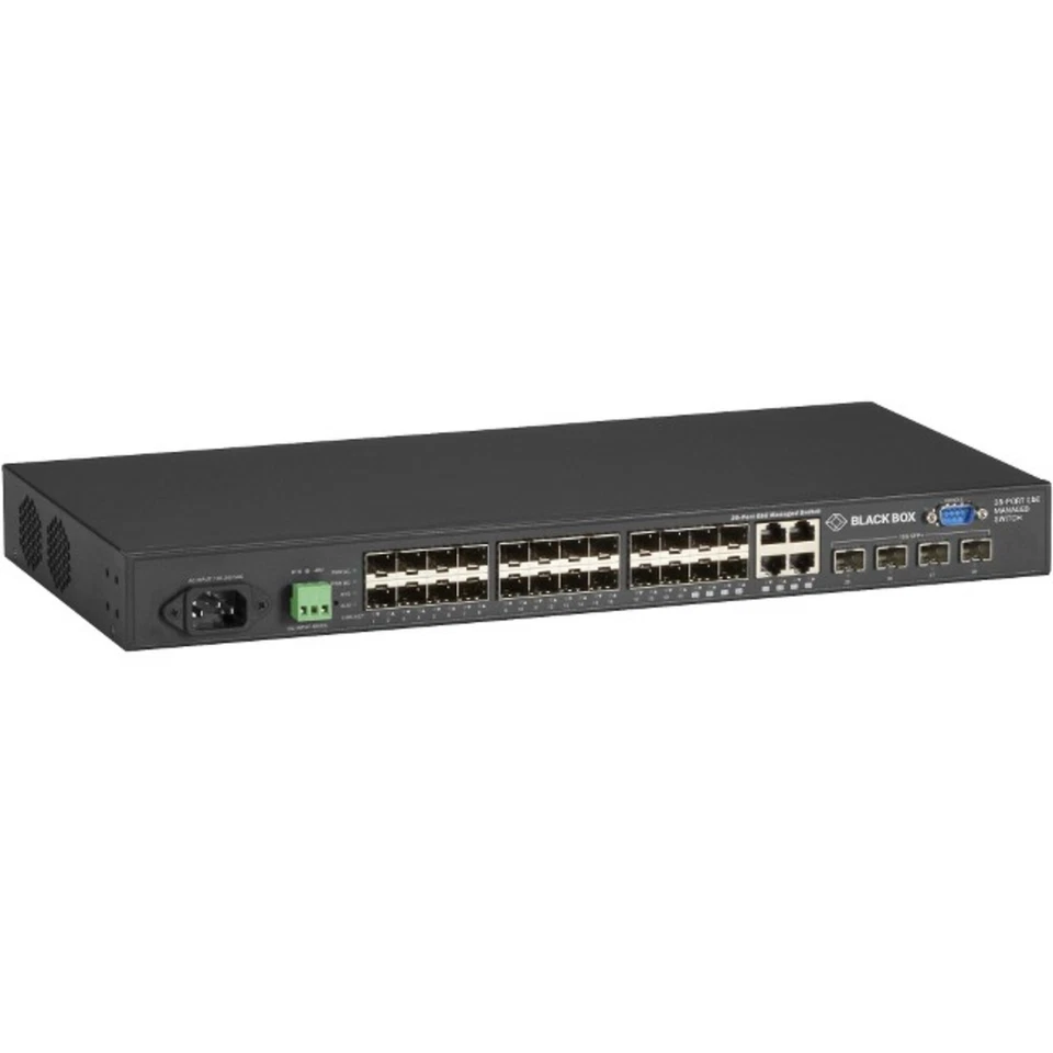 Black Box Network - LGB5128A-R2 - Black Box Gigabit Managed Ethernet SFP Fibra Foto 1 de 1