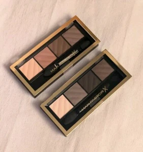 2x Max Factor X Smokey Eye Matte Drama Kits Matte Eyeshadow Brow Powder 10 & 30 - Picture 1 of 4