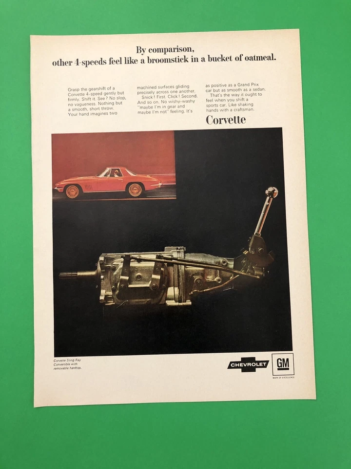 1964 CHEVY CORVETTE ORIGINAL VINTAGE PRINT AD ADVERTISEMENT 1 PAGE - Image 1 of 1