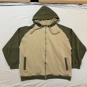 VTG Y2K SouthPole Full Zip Hoodie Sweatshirt Mens XL Cyber Grunge Thermal - Picture 1 of 12