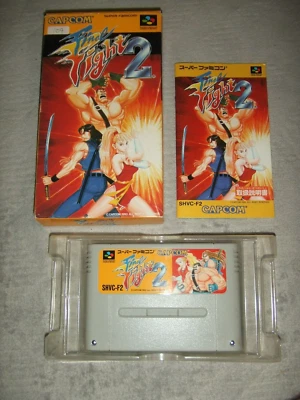 FINAL FIGHT 2 With Box Nintendo Super Family computer SFC SNES 104 - Image 1 of 4