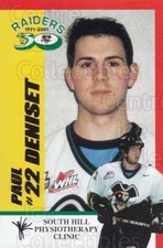 2001-02 Prince Albert Raiders #7 Paul Deniset