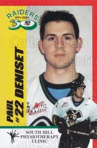 2001-02 Prince Albert Raiders #7 Paul Deniset