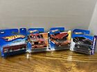 Hot Wheels Lot Of 4 Short Card 2011 Red '69 Shelby Gt-500, Red Line Bus, Lamborg