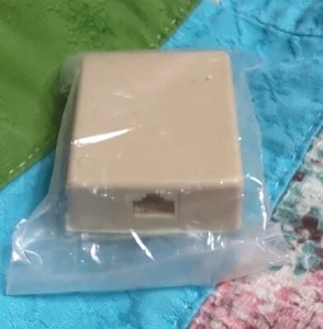 1 Port CAT6 RJ45 Network Ethernet Wall Surface Mount Box w/ Keystone Jack  - Picture 1 of 4