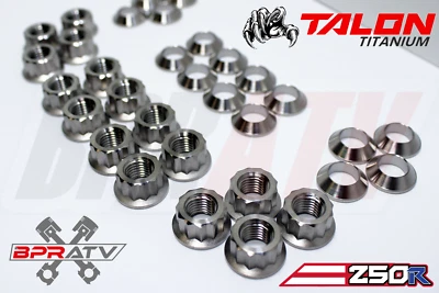 Honda ATC250R ATC 250R TITANIUM Lug Nut Ti Tapered Adaptor Washers Complete Set - Image 1 of 4