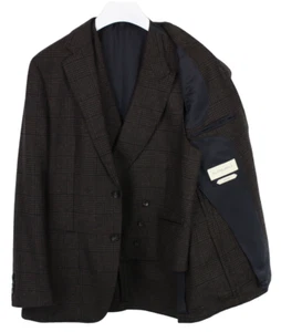 SUITSUPPLY Havana Patch HL Slim / Pierre 2.0 Blazer Men's UK 42 Vest Plaid Wool - Picture 1 of 15